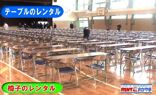 会議用テーブルのレンタル　画像　レントオール