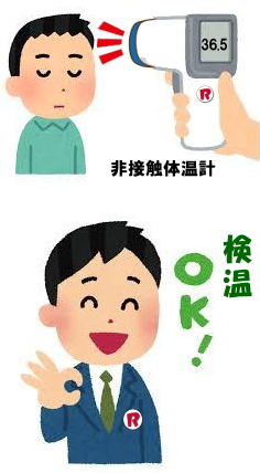 岡山 非接触型体温計 レンタル 体温計レンタル 非接触体温計 新型コロナウイルス対策 レンタル商品 レントオール 岡山 